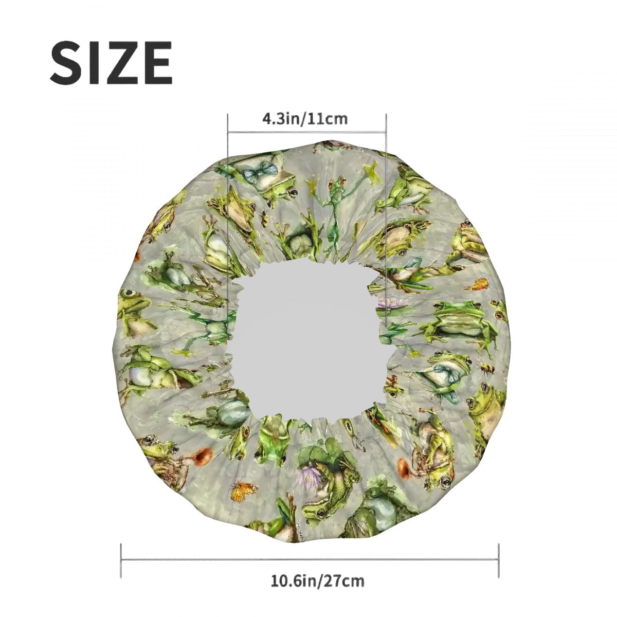 10 Animal Designs, Reusable Shower Cap