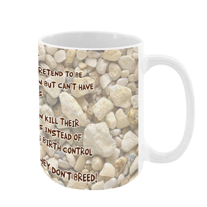 Sarcastic Sasquatch "The leftist..", Large 15 Ounce Colorful Mugs – Made In USA