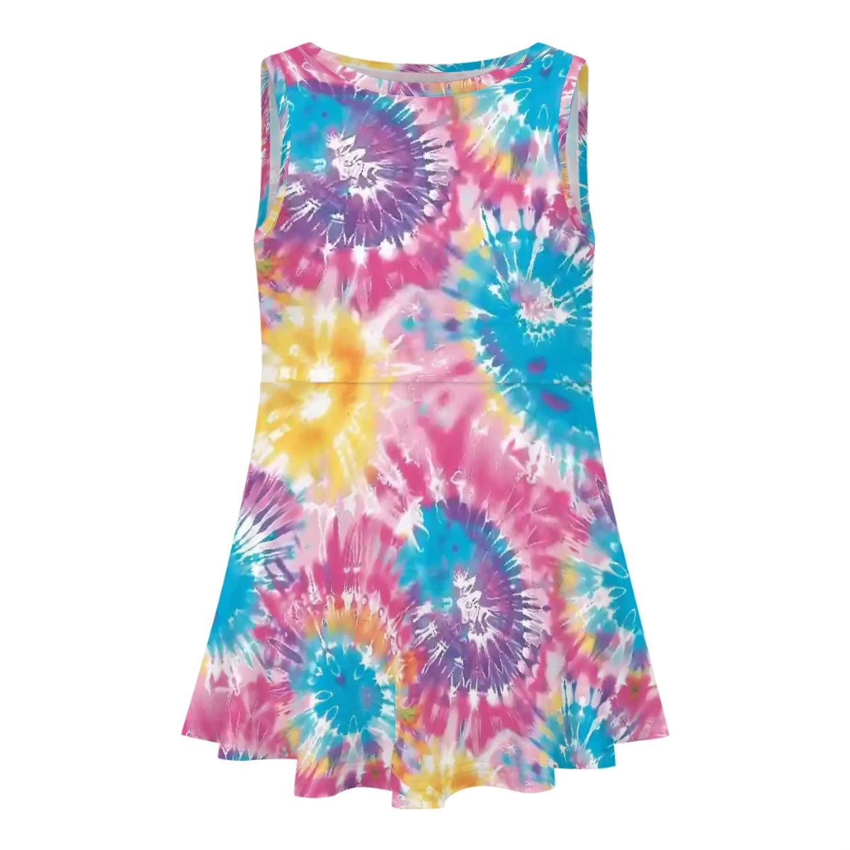 10 Tie Dye Designs, Girl’s Sleeveless Dress