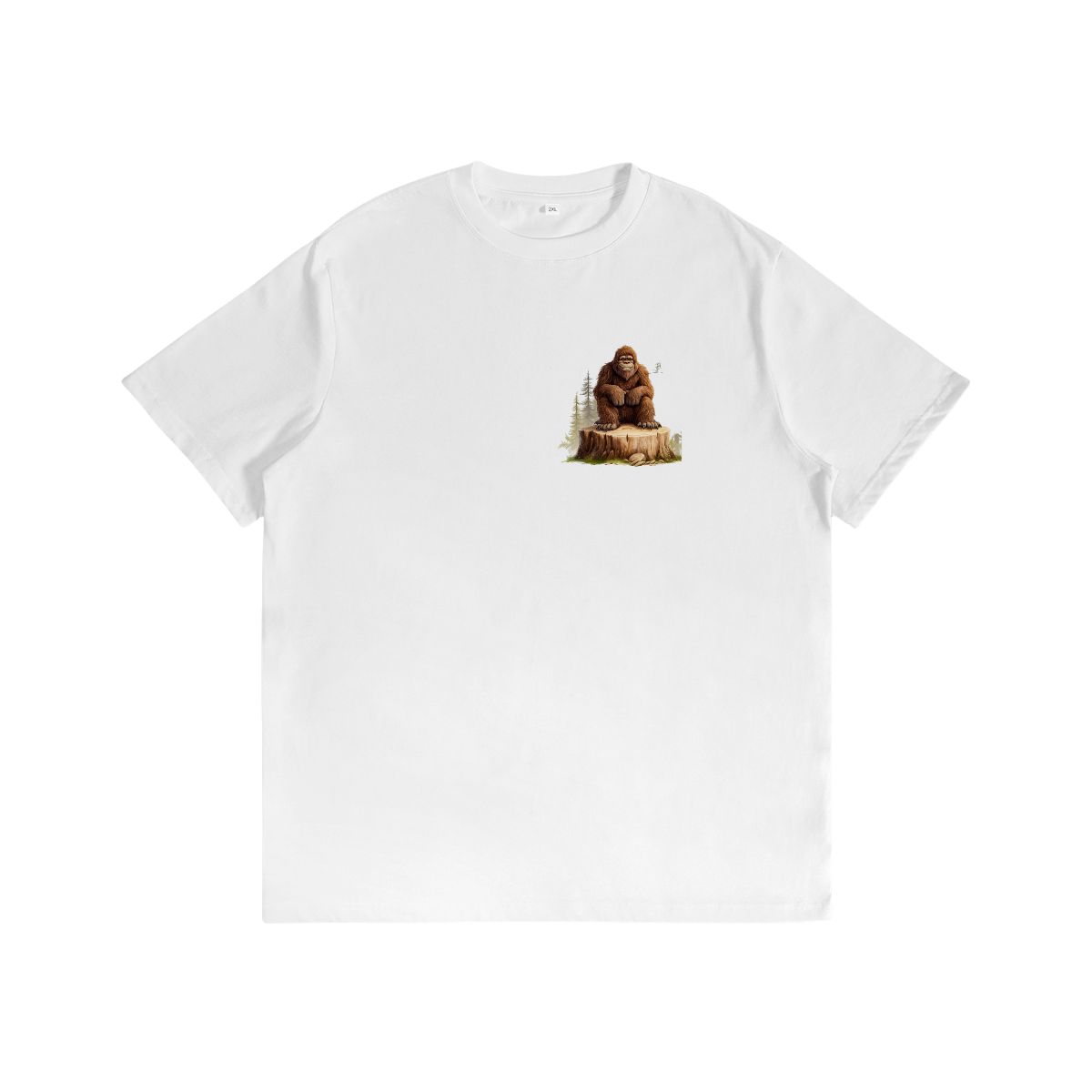 Sarcastic Sasquatch Short Sleeve 100% Cotton T-shirt- Double Sided