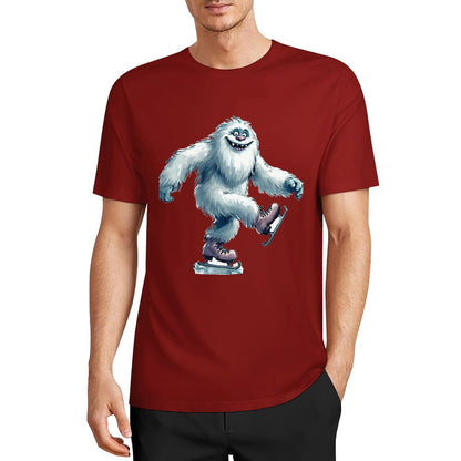Bigfoot - Sasquatch Yeti Skate, Short Sleeve Cotton T-Shirt
