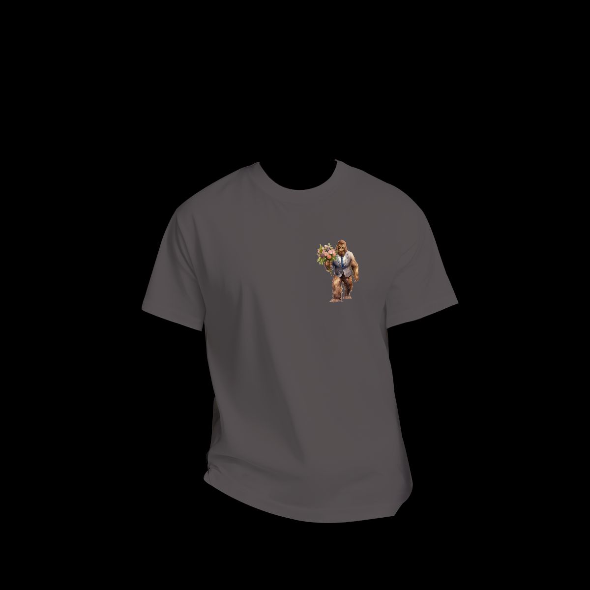 Sarcastic Sasquatch / Bigfoot Short Sleeve T-shirt , 180GSM Cotton