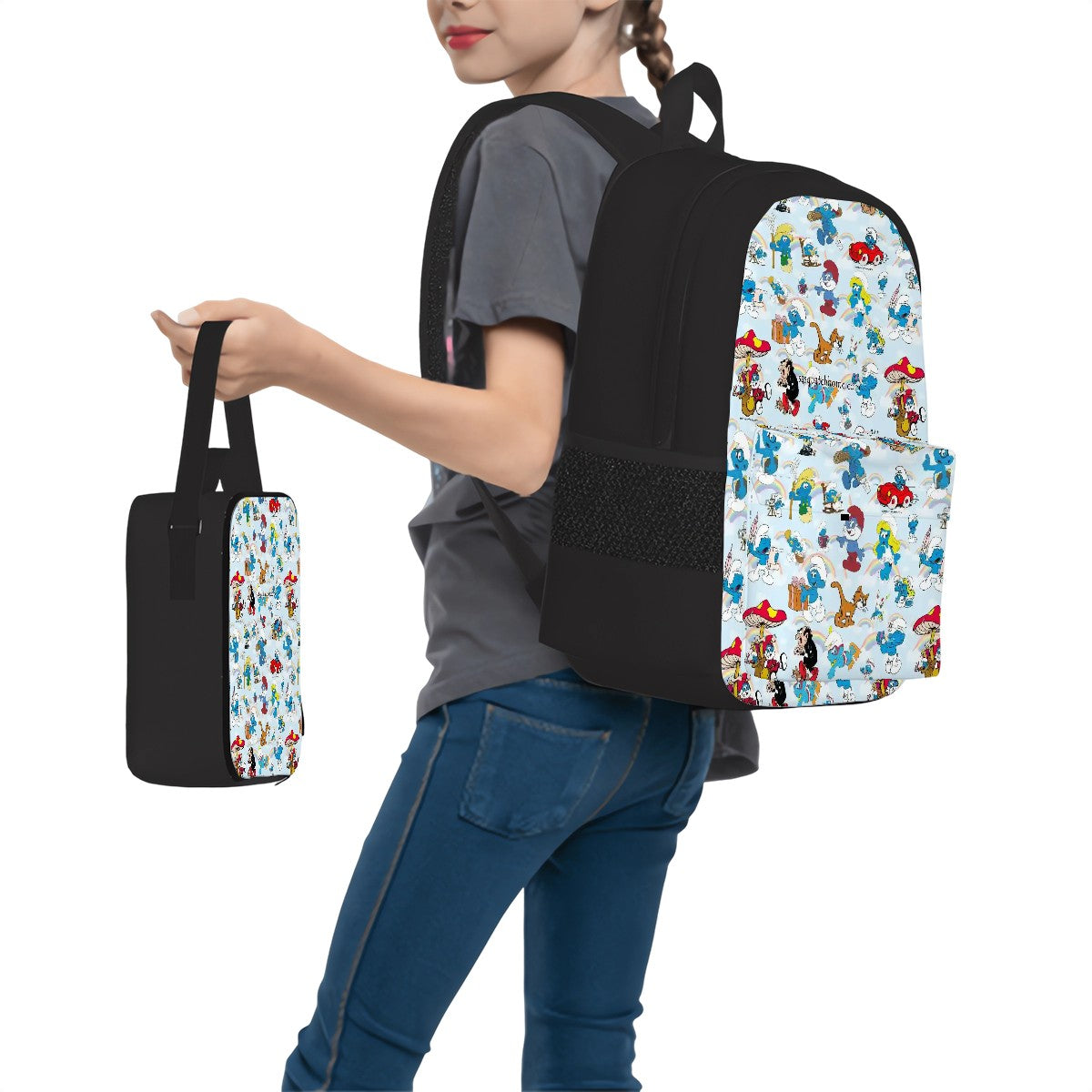 20 Misc Designs, 3 Piece Bag Set – Oxford Backpack, Lunch Bag, Pencil Pouch