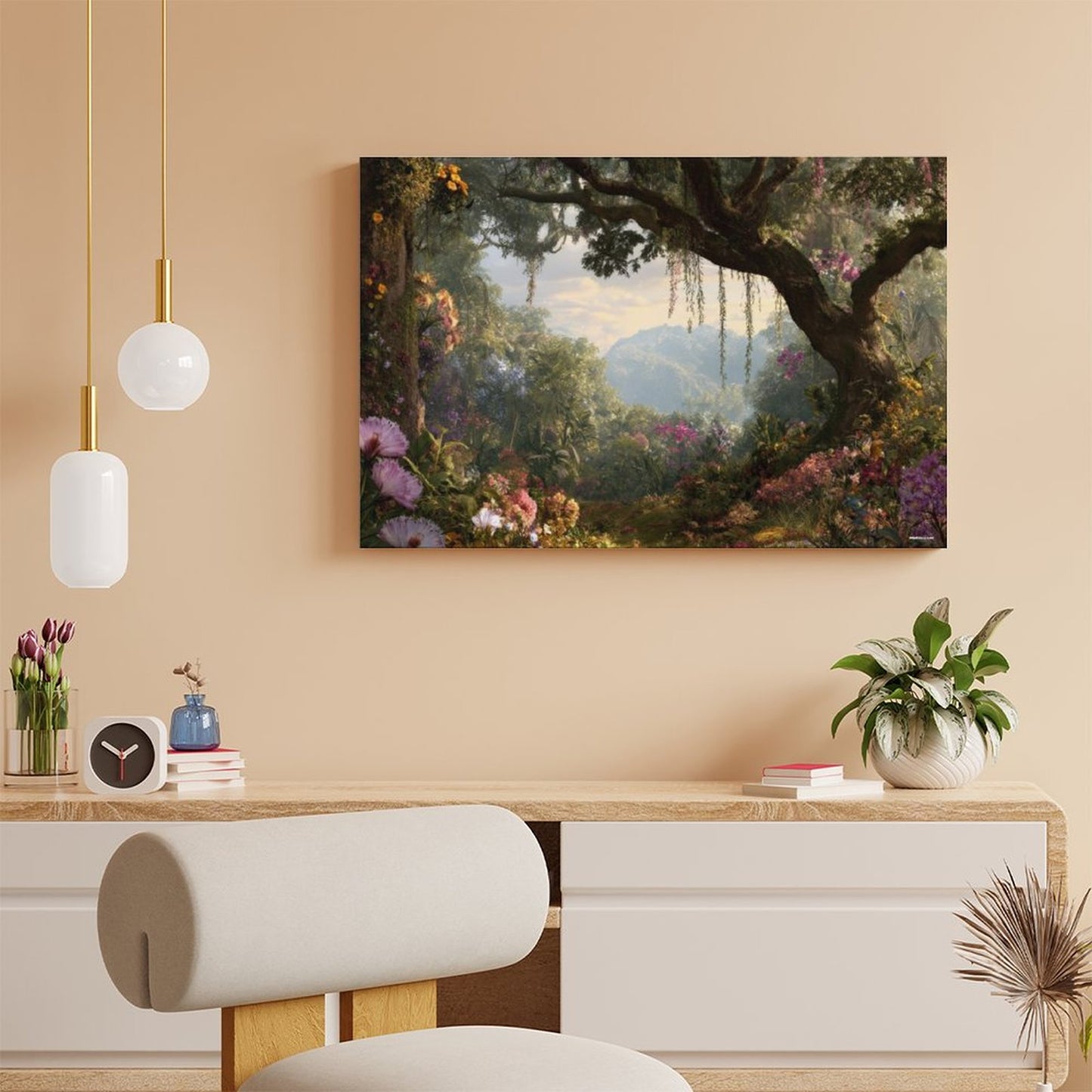 Forest Portal, Vintage Framed Canvas Art - 2 Sizes – Made in the USA