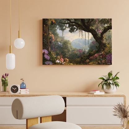 Forest Portal, Vintage Framed Canvas Art - 2 Sizes – Made in the USA