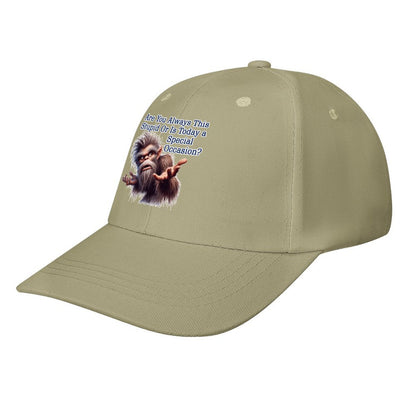 Bigfoot, Sasquatch, "Are you always this stupid..", Baseball Cap – 8 Colors