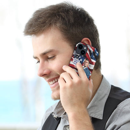 Charlie Kirk Memorial, Microfiber Custom Phone Case for iPhone 14