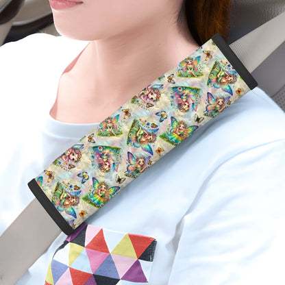 6 Fairy Designs, Seat Belt Cover Pad For Adults 2 Pcs