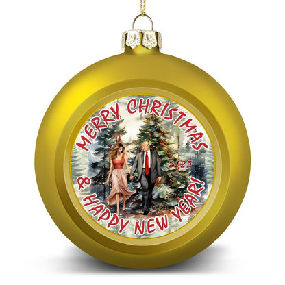Don & Melania Trump, Christmas Ball Ornament, Tree Decoration, Holiday Décor