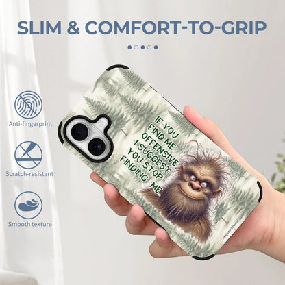 Bigfoot / Sasquatch "If you find me..", Microfiber iPhone 16 Cases