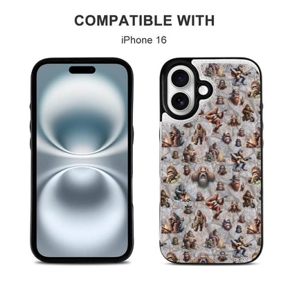 20 Bigfoot / Sasquatch Designs, iPhone 16 Faux Leather Wallet Case