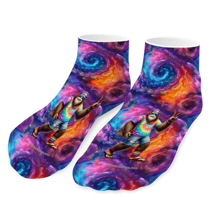 Hippie Bigfoot / Sasquatch, 8” Poly Ankle Socks