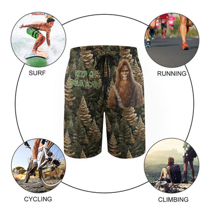 Bigfoot, Sasquatch, "Keep On Squatchin" Children’s Beach Pants, Swim Shorts