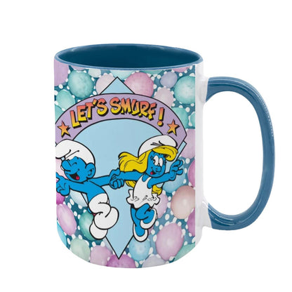 Smurf, Large 15 Ounce Colorful Mugs – Made In USA