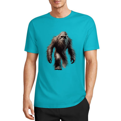 Bigfoot - Sasquatch Walking Short Sleeve Cotton T-Shirt