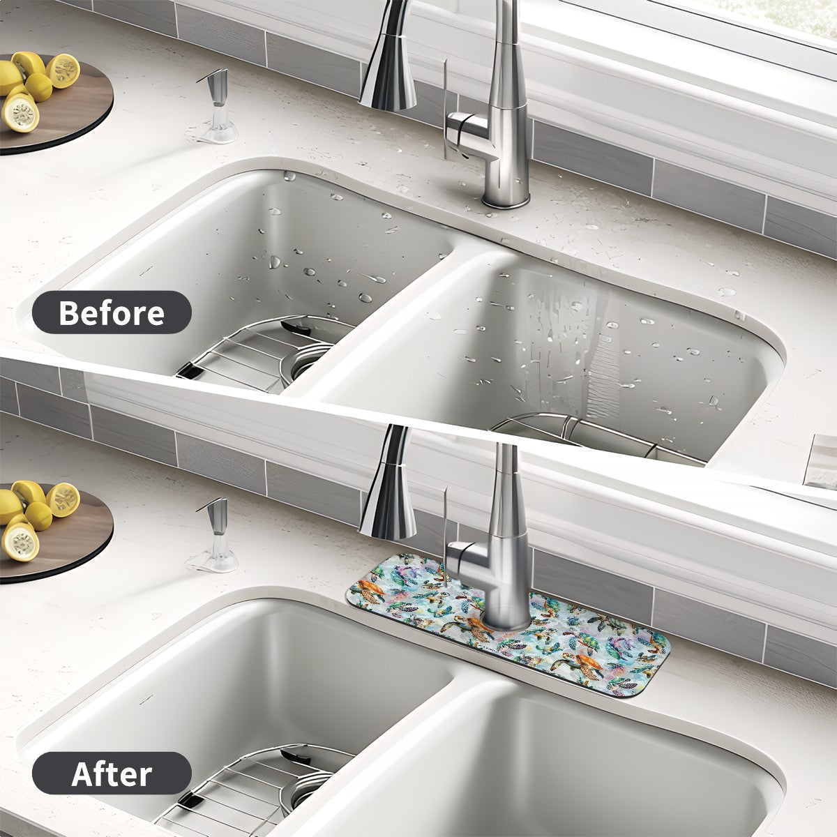 10 Animal Designs, Faucet Mat