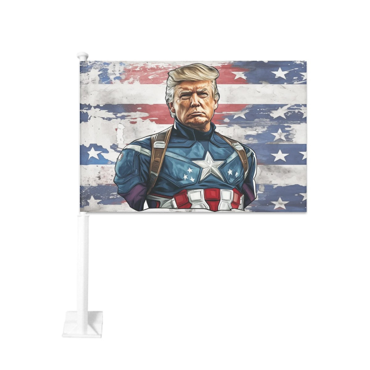 Captain trump Car Flag