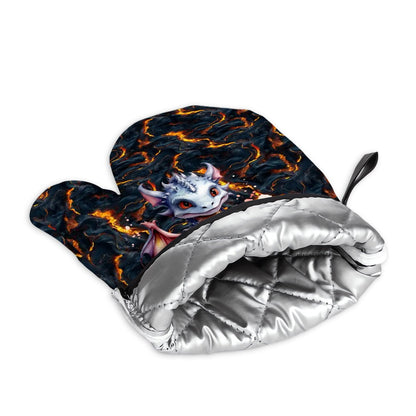 Baby Dragon, 4 Piece Oven Mitts / Pot Holder Sets