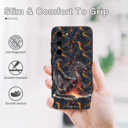 Dragon Fire, Samsung S23 Series TPU Cell Phone Case