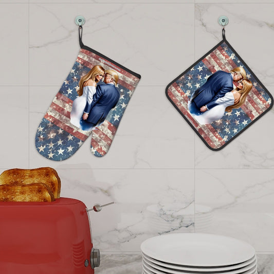 Donald & Melania Trump, Oven Mitts and Pot Holders Set of 2