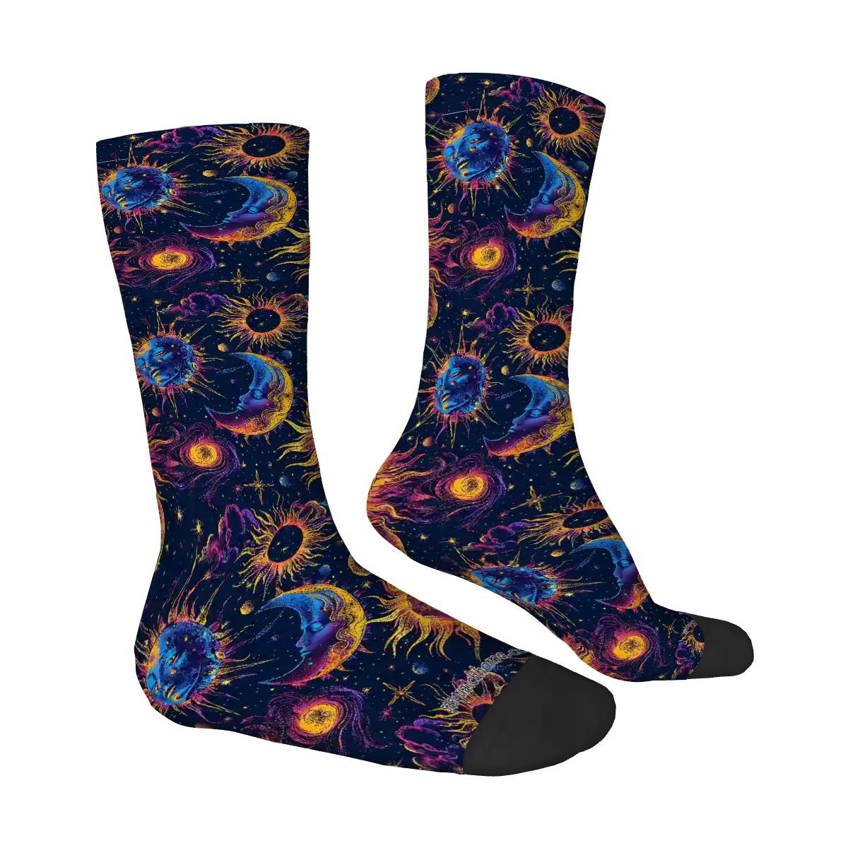 Suns & Moons, Polyester Crew Socks