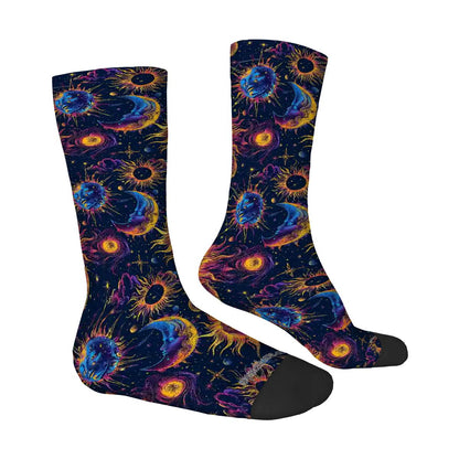 Suns & Moons, Polyester Crew Socks