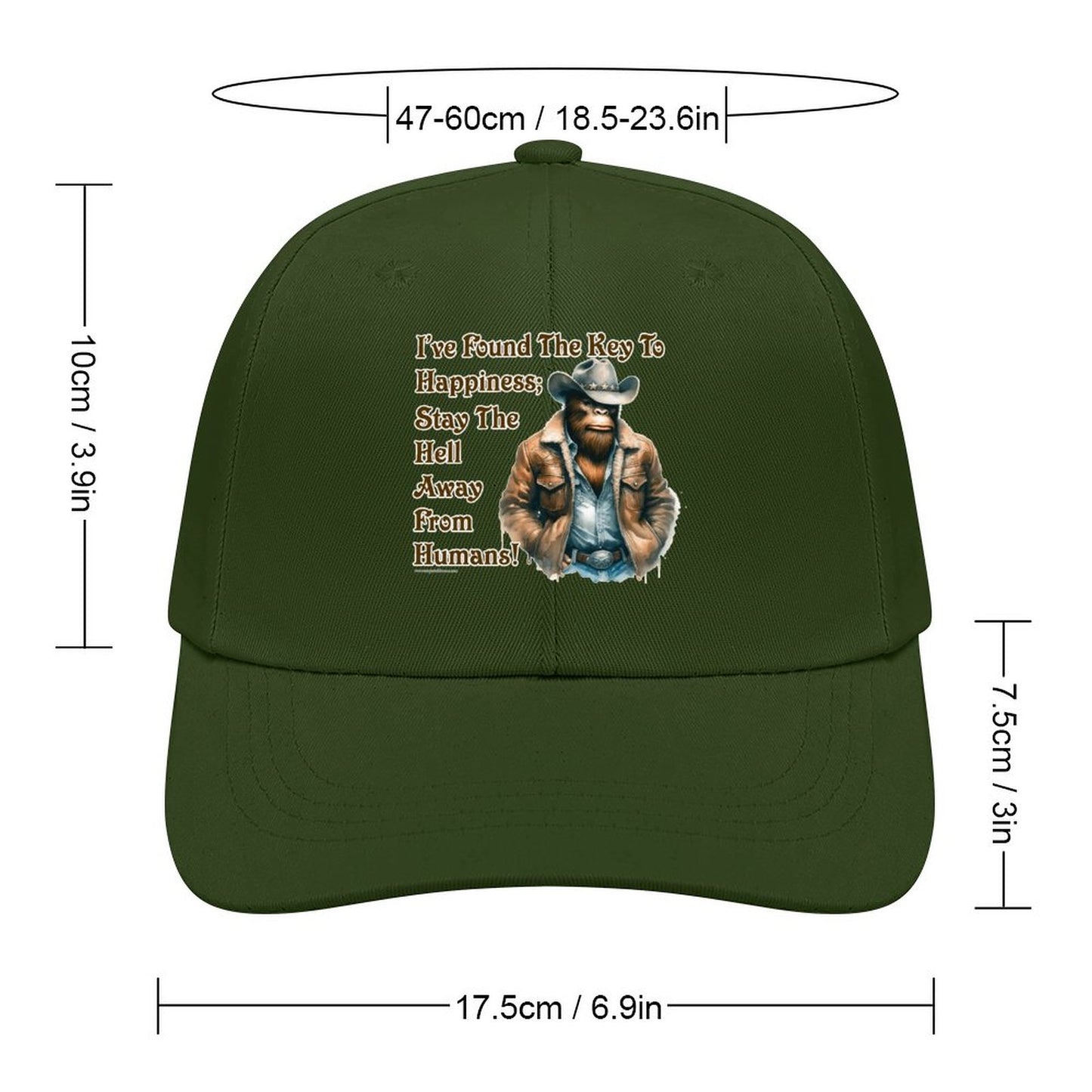 Bigfoot / Sasquatch “I've found..", Baseball Cap – 8 Colors