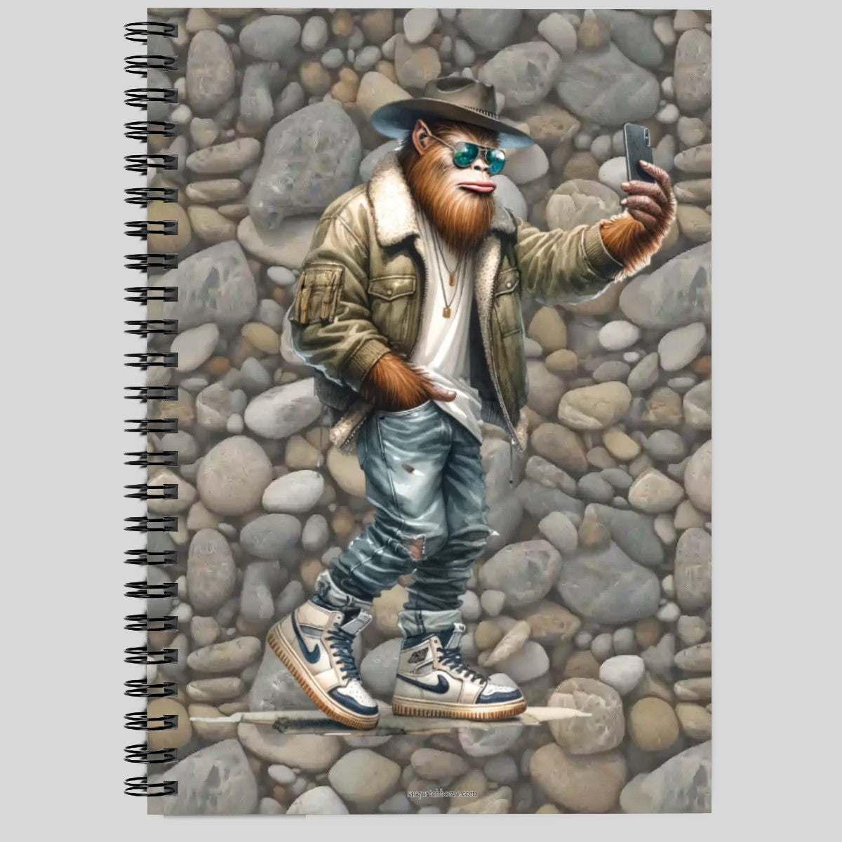 Bigfoot / Sasquatch Spiral Notebook