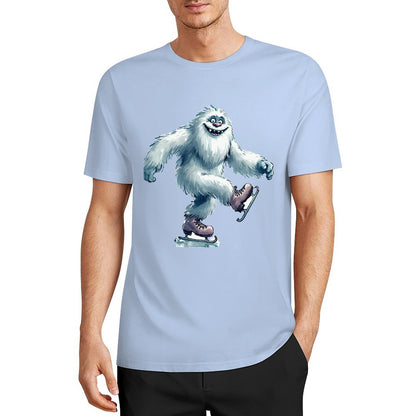 Bigfoot - Sasquatch Yeti Skate, Short Sleeve Cotton T-Shirt