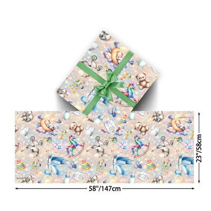 Toddler Birthday, 3 Pack Gift Wrapping Paper Sheets