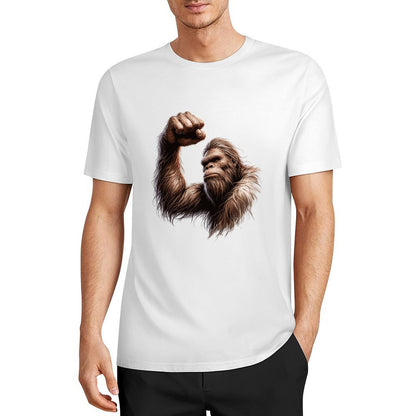 Bigfoot - Sasquatch Big Muscle Short Sleeve Cotton T-Shirt
