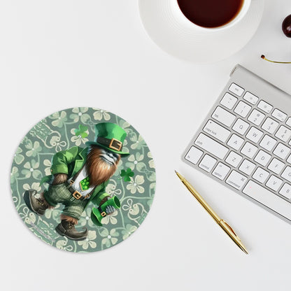 8” Round Mouse pad, Bigfoot / Sasquatch – Anti slip rubber –