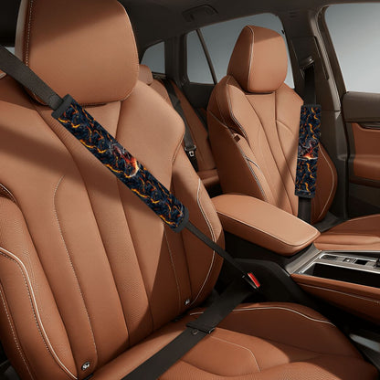 Fire Dragon, Seat Belt Cover Pad For Adults 2 Pcs