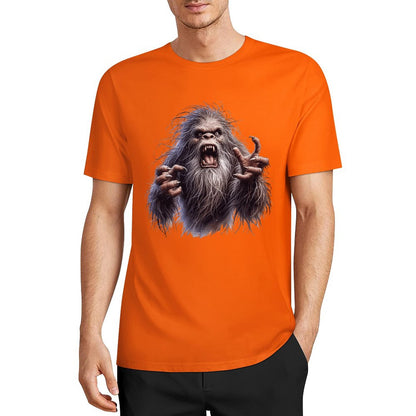 Bigfoot - Sasquatch Angry Short Sleeve Cotton T-Shirt
