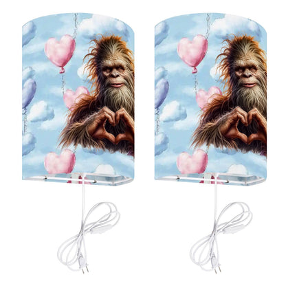 Bigfoot / Sasquatch Heart Hands, Wall Sconces, Set of 2, Plug In