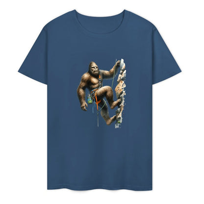 Bigfoot - Sasquatch Rock Climber Short Sleeve Cotton T-Shirt