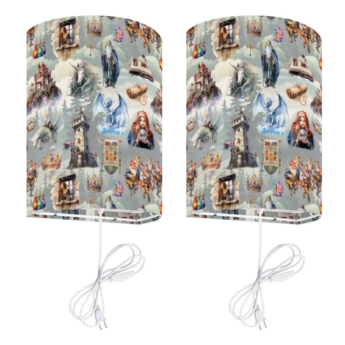 20 Misc Designs, Wall Sconces, Set of 2, Plug In