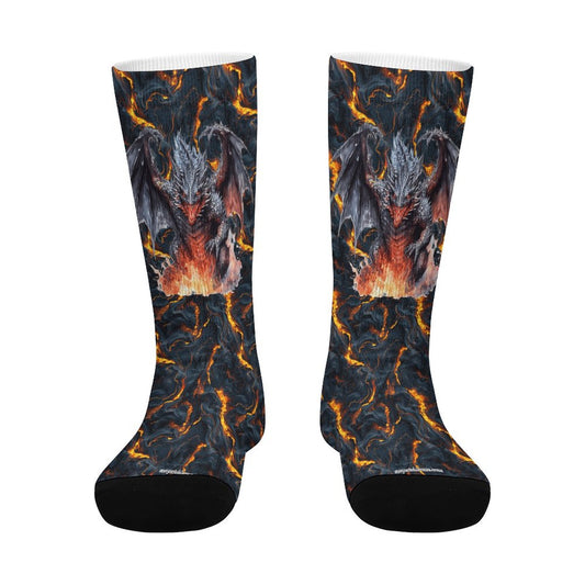 Fire Dragon, Children’s Polyester Socks