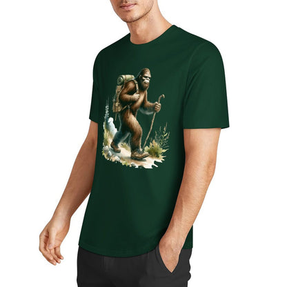 Bigfoot - Sasquatch Hiking Short Sleeve Cotton T-Shirt