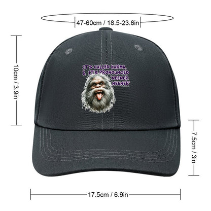 Bigfoot, Sasquatch “It's called karma..", Baseball Cap – 8 Colors