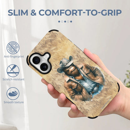 Bigfoot / Sasquatch Cowboy, Microfiber iPhone 16 Cases