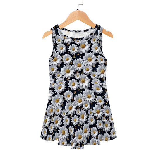 10 Flower Designs, Girl’s Sleeveless Dress