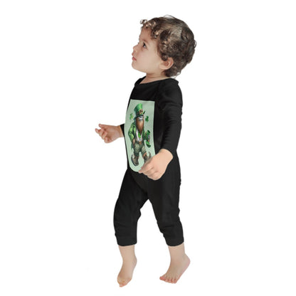 Sasquatch, Bigfoot Leprechaun, Baby  Toddler Long Sleeve Romper 6m to 2T
