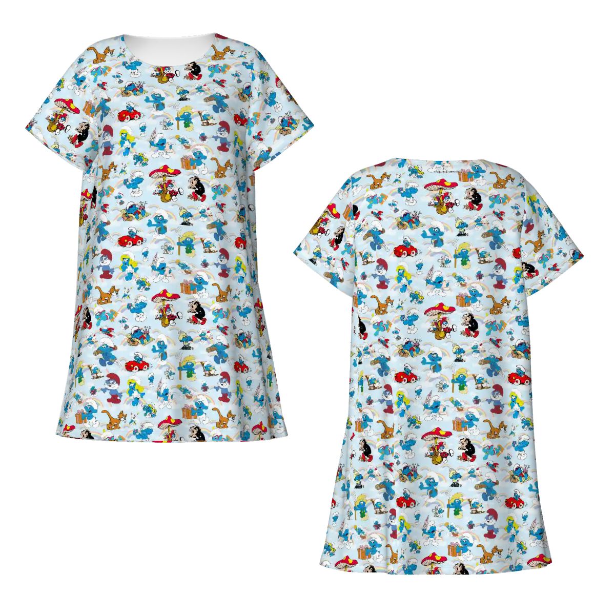 20 Misc Designs, Women’s Loose Fit Short Sleeve Night Gown