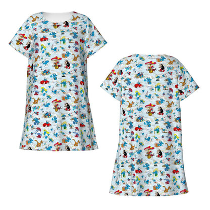 20 Misc Designs, Women’s Loose Fit Short Sleeve Night Gown