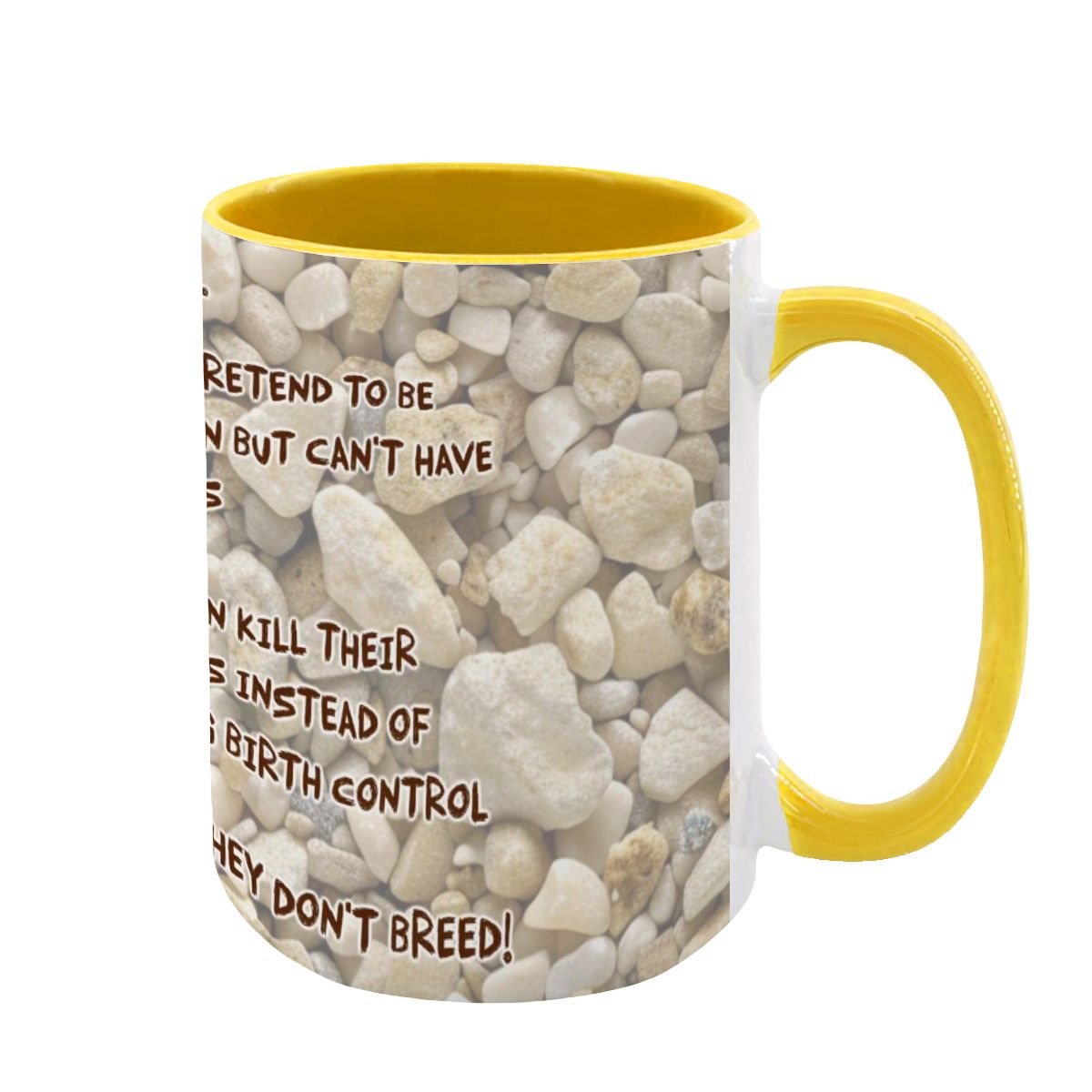 Sarcastic Sasquatch "The leftist..", Large 15 Ounce Colorful Mugs – Made In USA