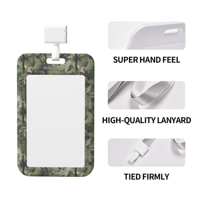 Sasquatch Bigfoot Army "I've got your back", Durable Double Sided Badge Holder