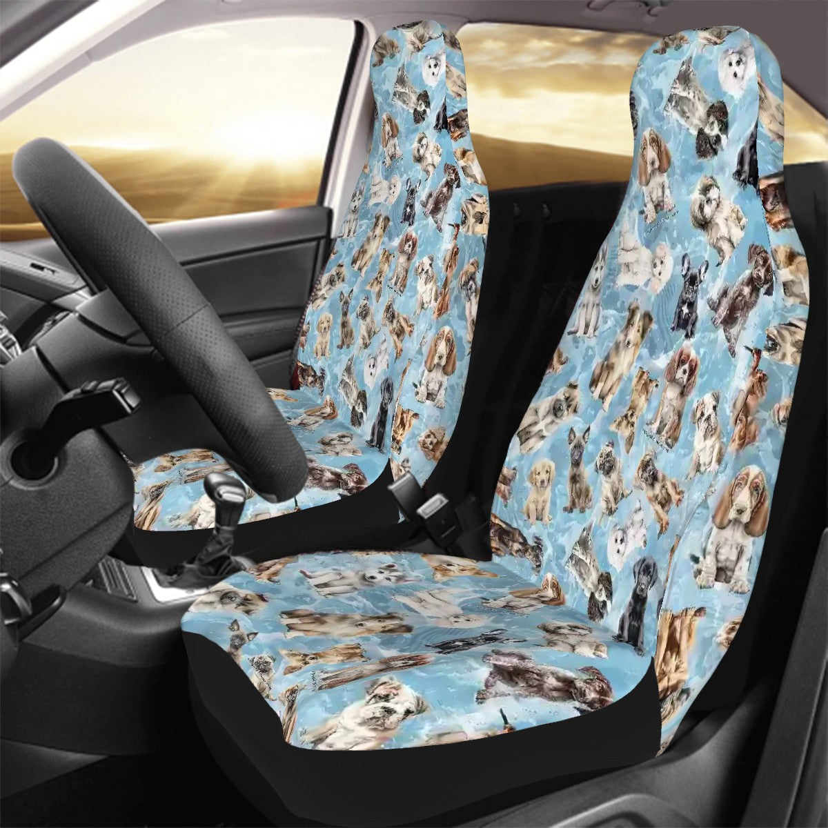 10 Animal Design, Set of 2 Front Auto Seat Cover