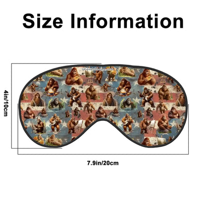 Summer Sasquatch Soft Eye Polyester Eye Mask Light Blocker