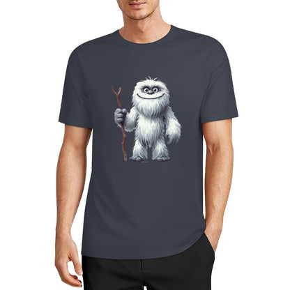 Bigfoot - Sasquatch Yeti Stick Short Sleeve Cotton T-Shirt